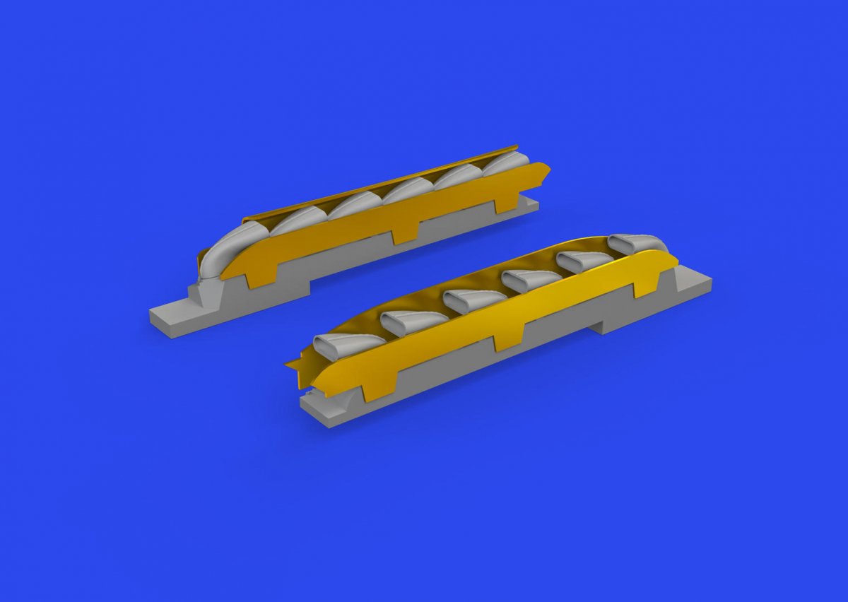 Eduard 648913 Bf 109K-4 exhaust stacks PRINT 1/48 – imagen 4