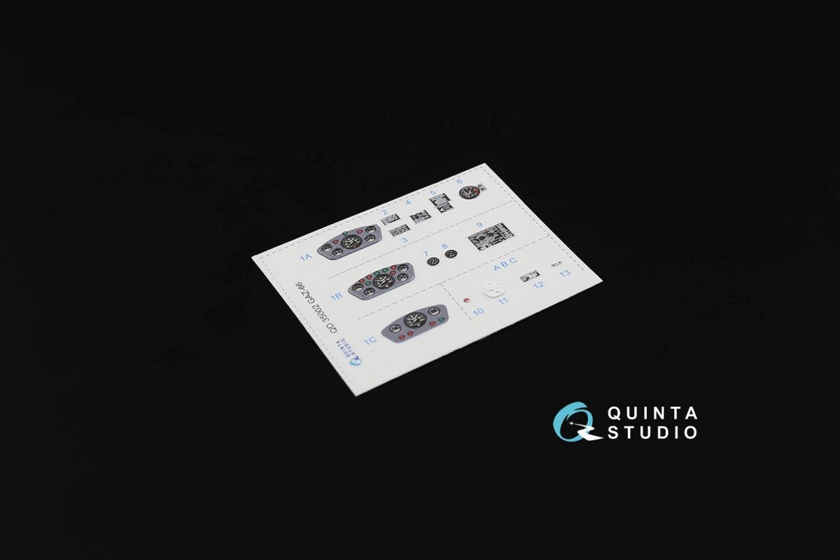 Quinta Studio QD35002 GAZ-66 Family 3D-Printed &amp;amp; coloured Interior on decal paper (for Trumpeter kits) 1/35 – imagen 6