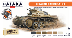 Hataka HTK-CS90 ORANGE LINE – German AFV in Africa paint set 6x17ml – imagen 2