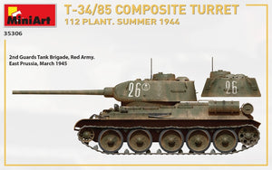 MiniArt 35306 T-34/85 COMPOSITE TURRET. 112 PLANT. SUMMER 1944 1/35 – zdjęcie 8