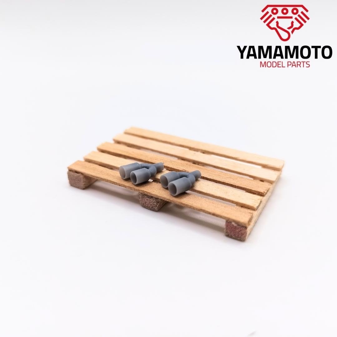 Yamamoto YMPTUN99 Dual Muffler tip Type 1 1/24 – imagen 2