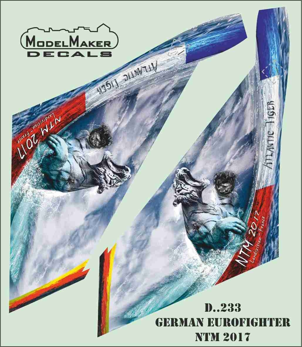 Décalcomanies ModelMaker D48233 Eurofighter allemand OTAN Tiger Meet 2017 1/48 – image 3