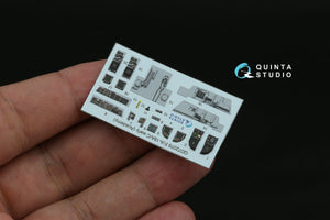 Quinta Studio QD72076 F/A-18A/C early 3D-Printed &amp;amp; coloured Interior on decal paper (Academy) 1/72 – imagen 5