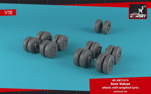 Armory Models AW72419 AVRO Vulcan wheels w/ weighted tires 1/72 – imagen 4
