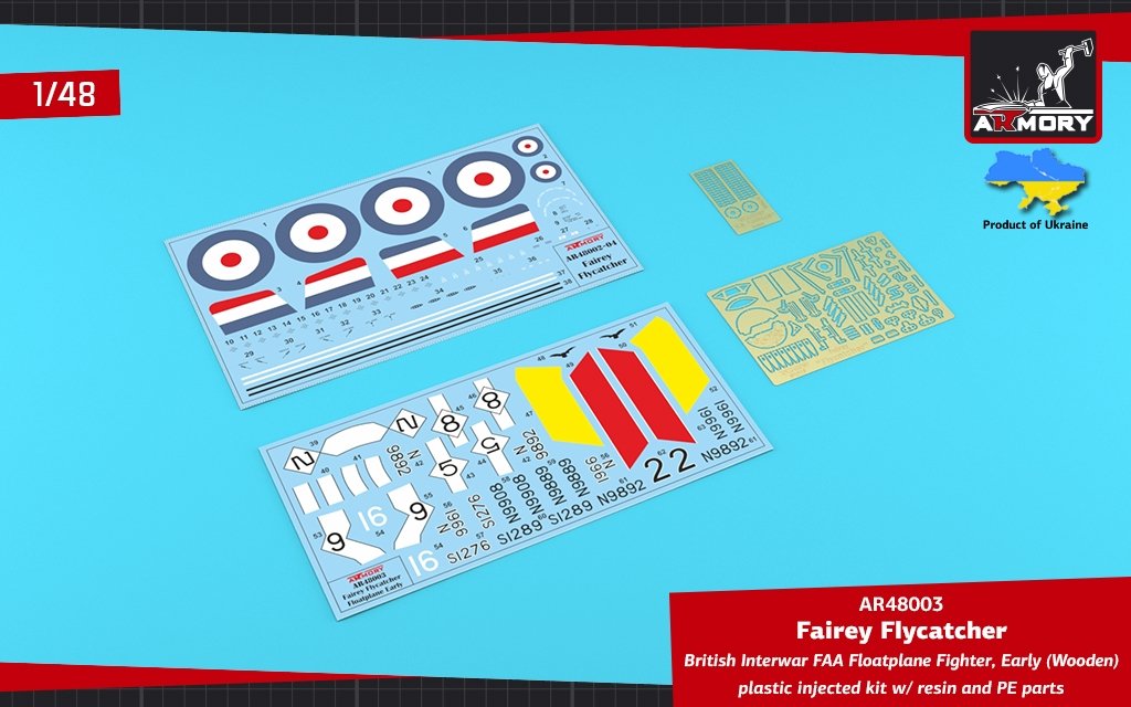 Armory Models 48003 Fairey Flycatcher British FAA Inter-War Floatplane Fighter, on Wooden Floats 1/48 – imagen 4