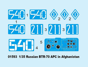 Trumpeter 01593 Véhicule blindé de transport de troupes russe BTR-70 en Afghanistan (1/35) – image 4