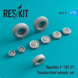 RESKIT RS72-0077 F-105F &amp;quot;THUNDERCHIEF&amp;quot; WHEELS SET 1/72