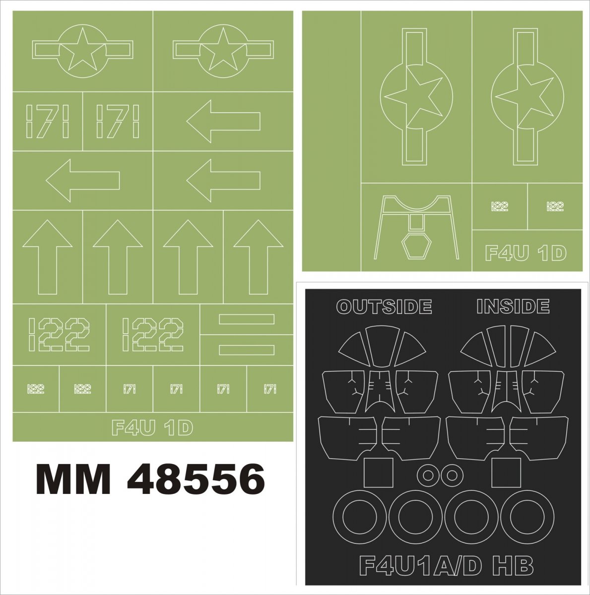 Montex MM48556 F4U-1D CORSAIR for HOBBY BOSS 80384 1/48