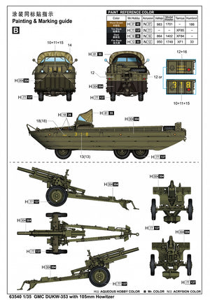 I Love Kit 63540 GMC DUKW-353 with 105mm Howitzer 1/35 – imagen 6