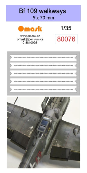 Omask 80076 Bf 109 walkways mask (Oramask 810 foil) 1/35