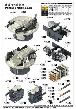 Trumpeter 00944 Pz.Kpfw.VI Ausf.E Sd.Kfz.181 Tiger I (Medium Production) 1/16 – imagen 6