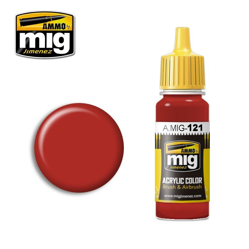 AMMO of Mig Jimenez 0121 BLOOD RED 17ml