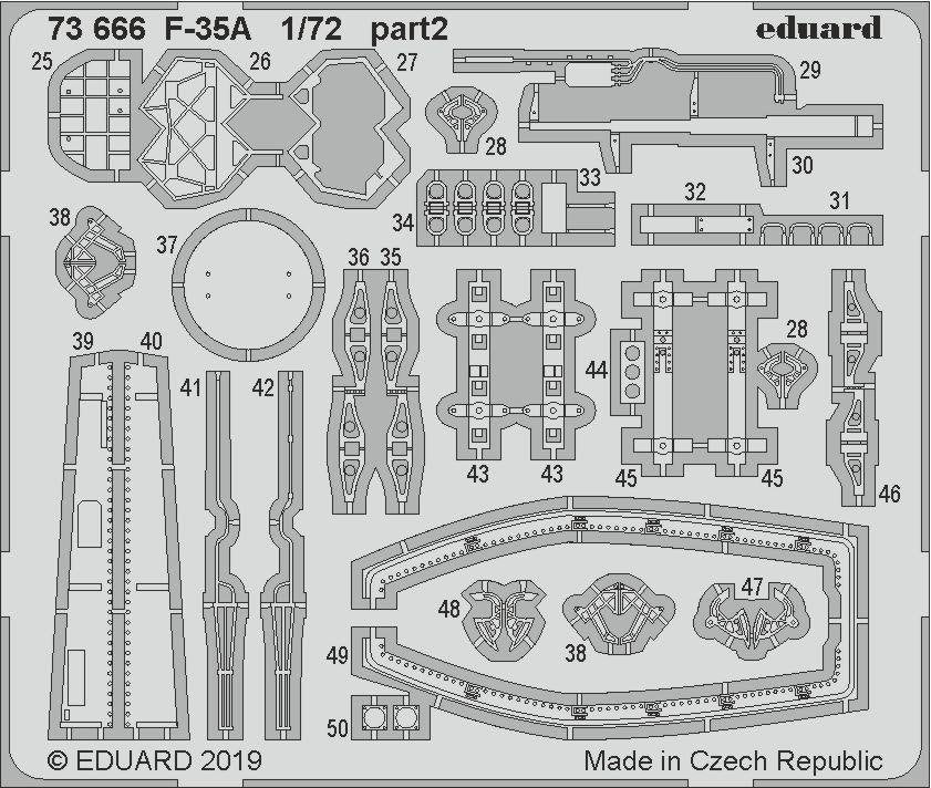Eduard 73666 F-35A 1/72 ACADEMY – zdjęcie 2