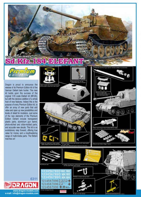 Dragon 6311 Sd.Kfz. 184 Elefant 1/35 – imagen 2