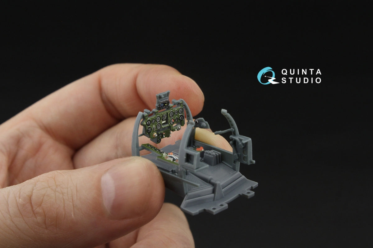 Quinta Studio QD48610 A6M5 Zero (Nakajima Production) 3D-Printed &amp;amp; coloured Interior on decal paper (Eduard) 1/48 – immagine 4