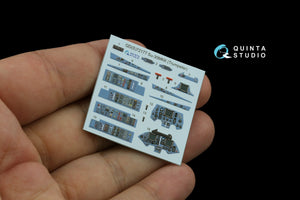 Intérieur imprimé en 3D et coloré sur papier décalcomanie (Trumpeter) pour Su-30MKK de Quinta Studio QD+72177 (avec pièce en résine imprimée en 3D) à l&amp;#39;échelle 1/72 – image 5