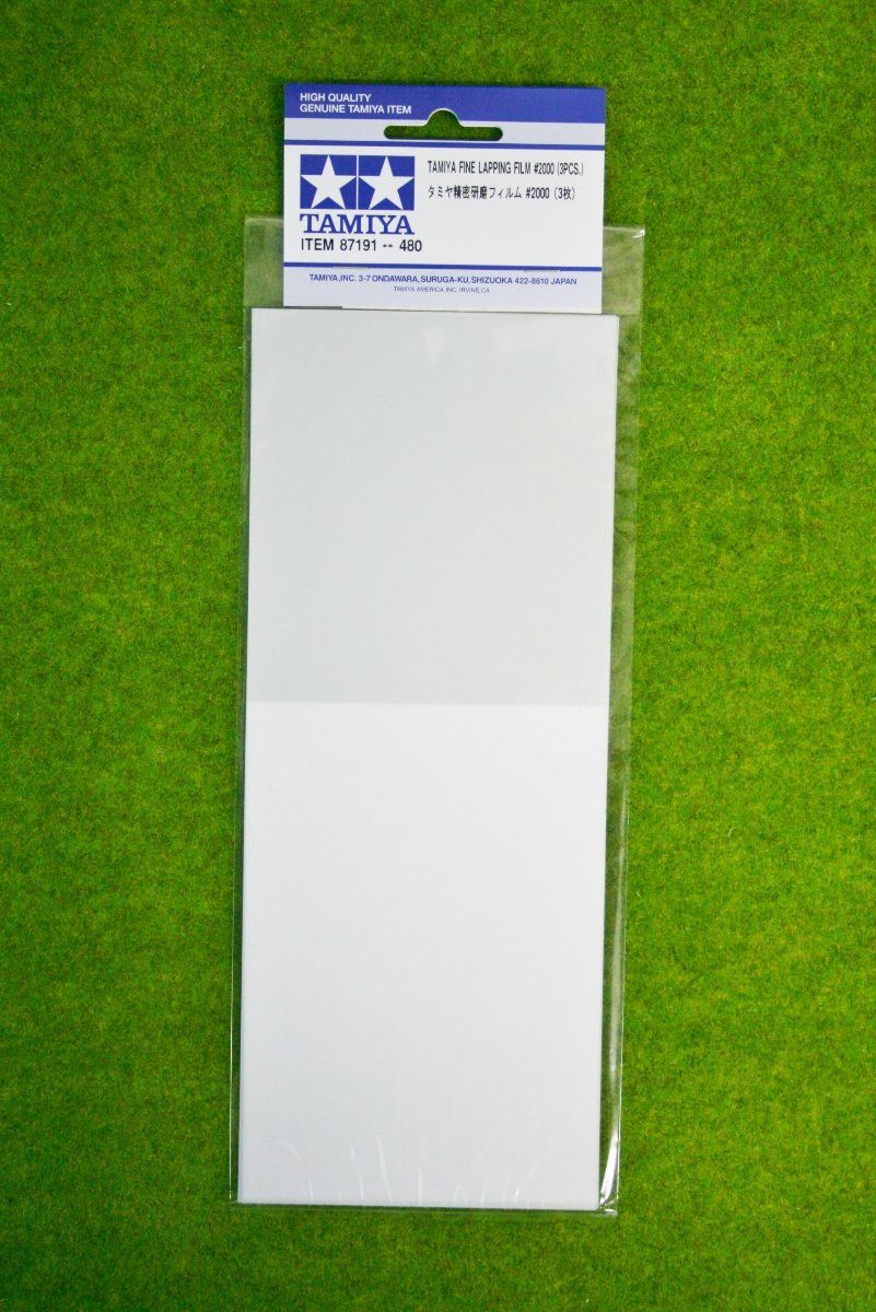 Tamiya 87191 Fine Lapping Film 2000 - 3pcs – immagine 2