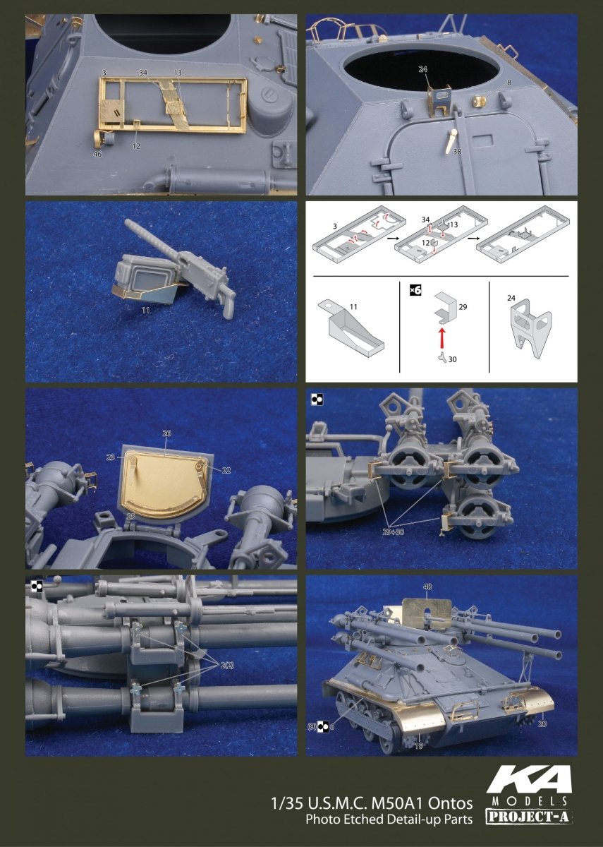 MK1 Design MM-35005 ONTOS DETAIL-UP ETCHED PART 1/35 – imagen 5