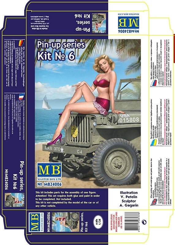 Master Box 24006 Pin-up series Kit No. 6 Samantha 1/24 – imagen 3