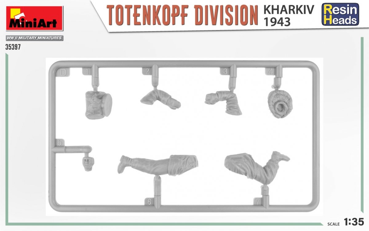 MiniArt 35397 TOTENKOPF DIVISION. KHARKOV 1943. RESIN HEADS 1/35 – Bild 4