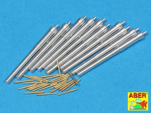 Aber 350L-65 Set of Barrels for HMS Dreadnought battleship: 12&amp;#39;&amp;#39; Mk.X BLx 10pcs., 12cwt QF Mk I x 26pcs. (1/350)