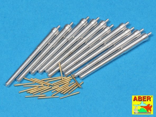 Aber 350L-65 Set of Barrels for HMS Dreadnought battleship: 12&amp;#39;&amp;#39; Mk.X BLx 10pcs., 12cwt QF Mk I x 26pcs. (1/350)