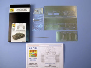 Aber 35K03 Char lourd soviétique KV-1 utilisé et modifié par l&amp;#39;armée finlandaise (1/35)