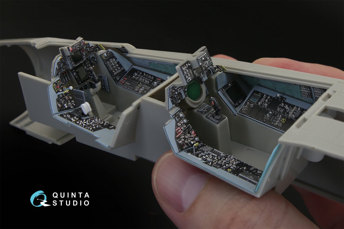 Quinta Studio QD32032 F-14A 3D-Printed &amp;amp; coloured Interior on decal paper (for Tamiya kit) 1/32 – imagen 6