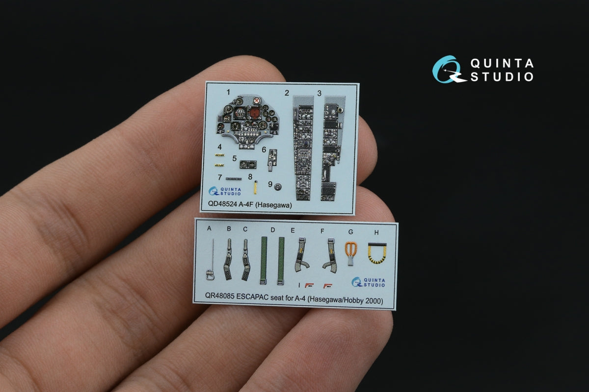 Quinta Studio QD48524 A-4F 3D-Printed &amp;amp; coloured Interior on decal paper (Hasegawa/Hobby2000) 1/48 – imagen 7