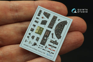 Quinta Studio QD48367 F4U-1A 3D-Printed &amp;amp; coloured Interior on decal paper (Magic Factory) 1/48 – imagen 3