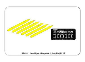 Aber 350L-63 Ensemble de 6 torpilles américaines de 53,3 cm (21 pouces) MK.15 (1/350) – image 4