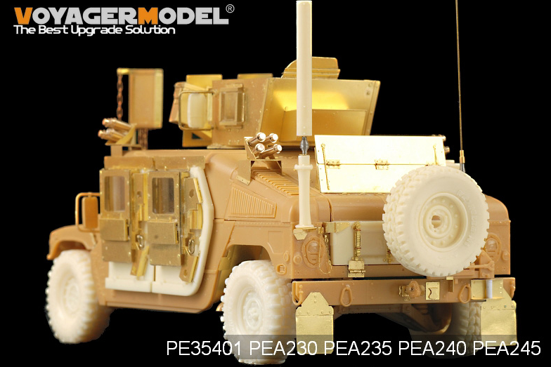 Modèle Voyager PEA245 Famille HUMVEE/DUMVEE moderne Roues Super Swaper avec roue de secours (GP) 1/35 – image 5