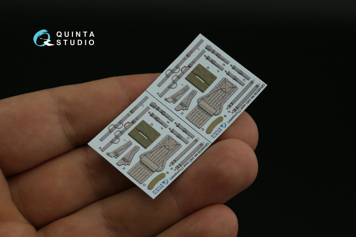 Quinta Studio QD48406 Mi-24 Nato Hind 3D-Printed &amp;amp; coloured Interior on decal paper (Trumpeter) 1/48 – zdjęcie 10
