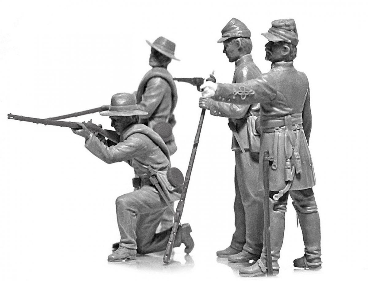 ICM 35021 American Civil War Confederate Infantry 1/35 – immagine 2