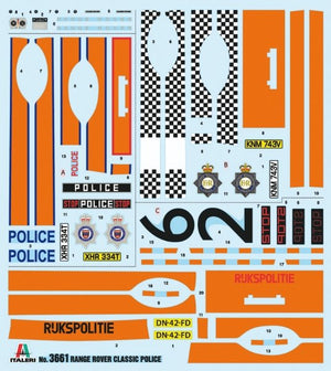 Italeri 3661 RANGE ROVER POLICE 1/24 – imagen 2