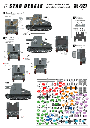 Star Decals 35-927 Bison I 15cm sIG 33 auf PzKpfw I B 1/35 – imagen 2
