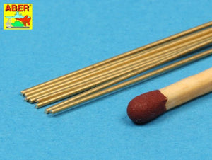 Aber BR06 Brass round rods 0,60 mm length 250 mm x 8 pcs. – imagen 4