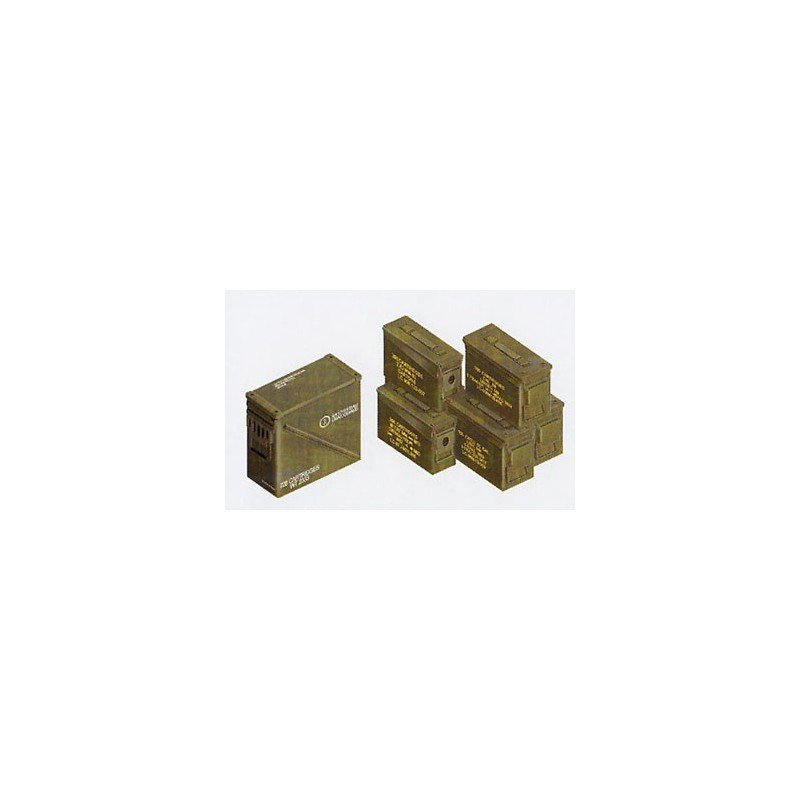 AFV Club 35035 30Cal/.50 Cal/40mm Modern US ammunition box 1/35 – imagen 2