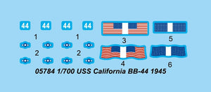 Trumpeter 05784 USS California BB44 Battleship 1945 1/700 – imagen 5