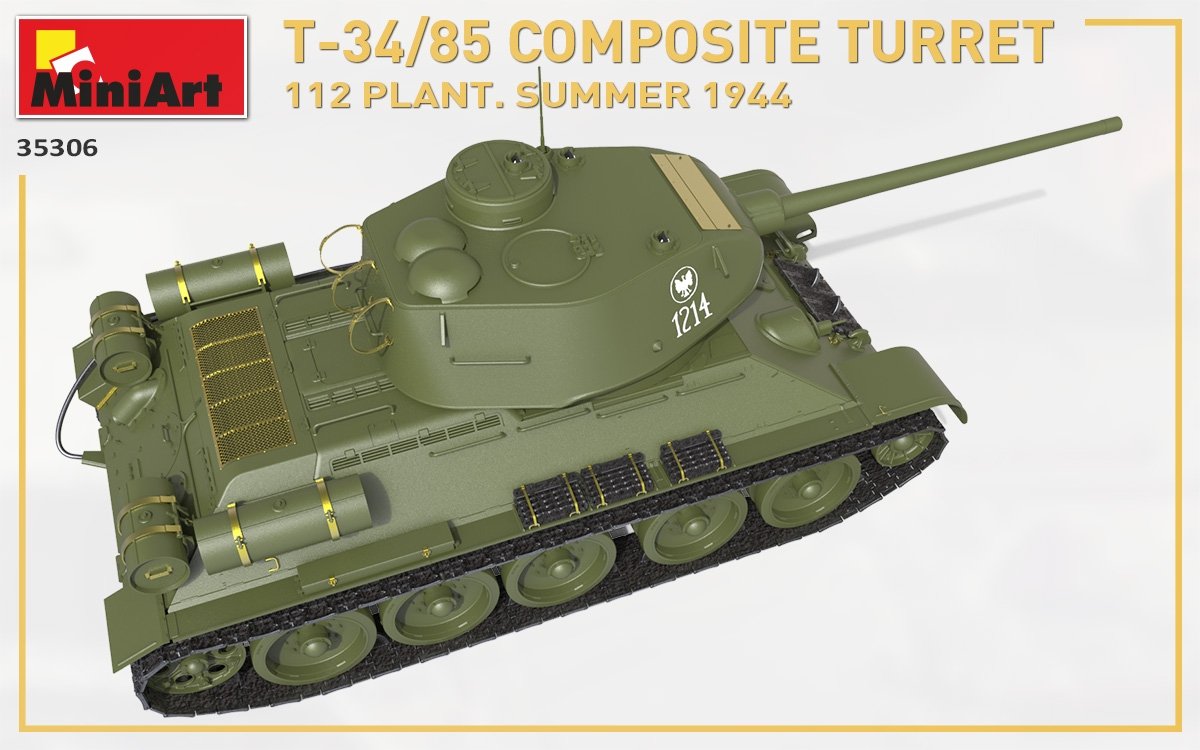 MiniArt 35306 T-34/85 COMPOSITE TURRET. 112 PLANT. SUMMER 1944 1/35 – zdjęcie 15