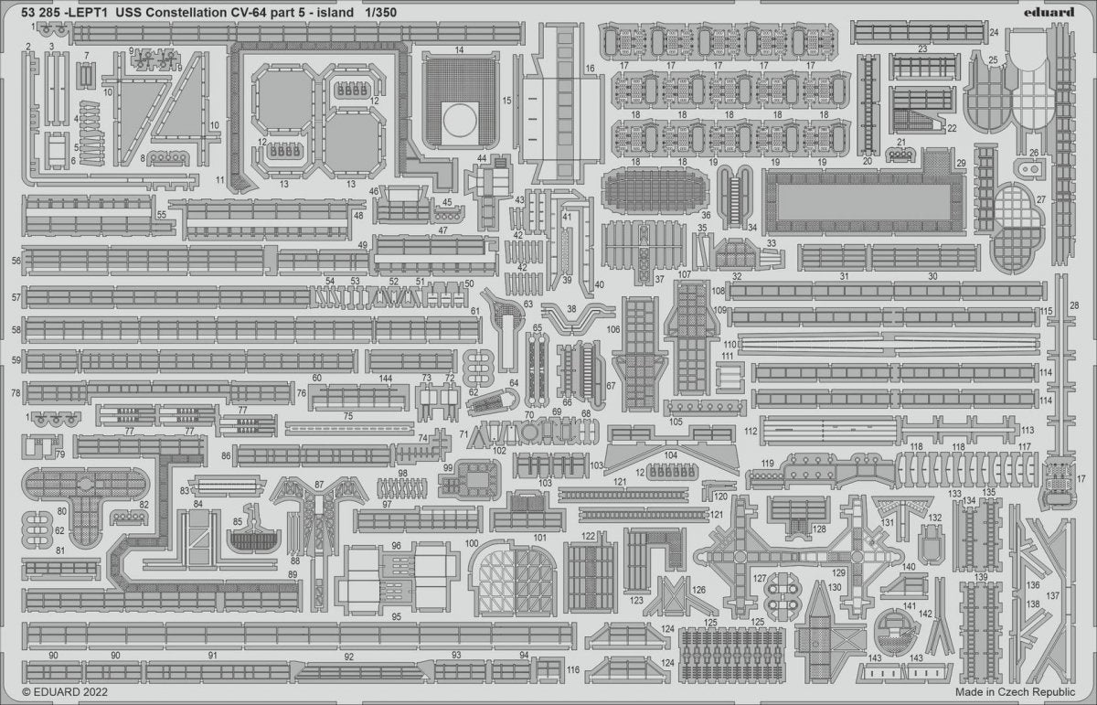 Eduard 53285 USS Constellation CV-64 part 5 - island TRUMPETER 1/350 – imagen 2