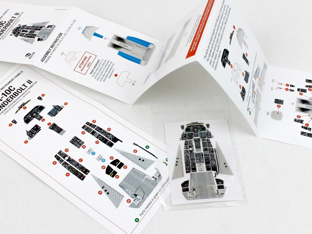 Red Fox Studio QS-32144 A-10C Thunderbolt II Updated full interior for Trumpeter 3D colored resin IP 1/32 – Bild 5