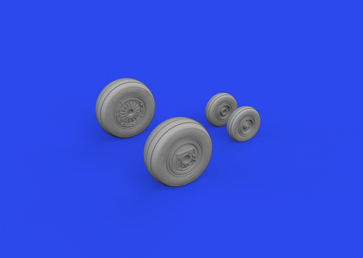 Eduard 648882 F-4E wheels MENG 1/48 – Bild 2