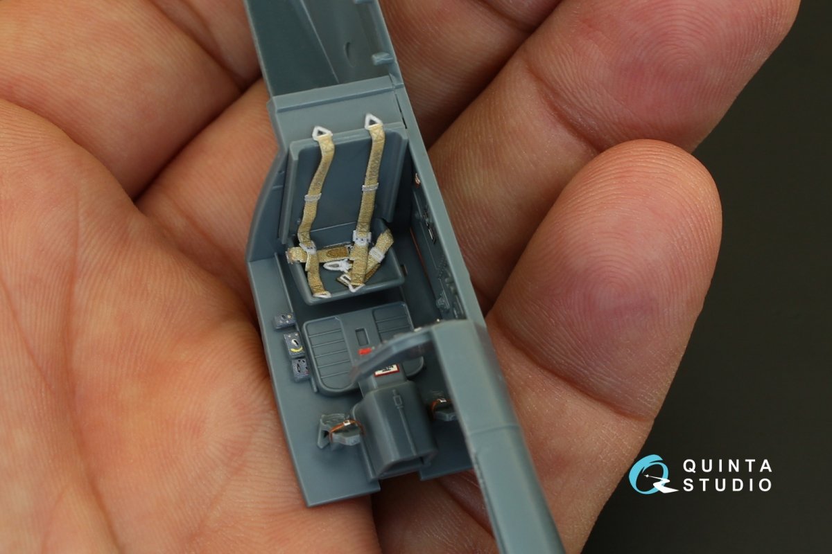 Quinta Studio QD48075 Bf-109G-2 3D-Printed &amp;amp; coloured Interior on decal paper (for Eduard kit) 1/48 – Bild 8