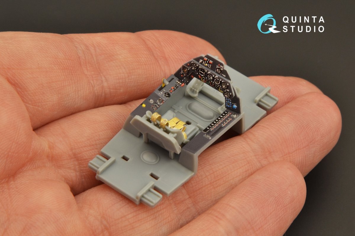 Quinta Studio QD48268 Ta 152C 3D-Printed &amp;amp; coloured Interior on decal paper (Hobby Boss) 1/48 – imagen 9