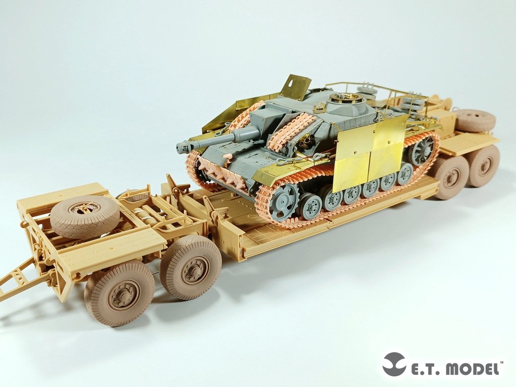 E.T. Model P35-123 WWII German Tank Transporter Sd.Ah.116 Sagged wheels For TAMIYA Kit 1/35 – imagen 5