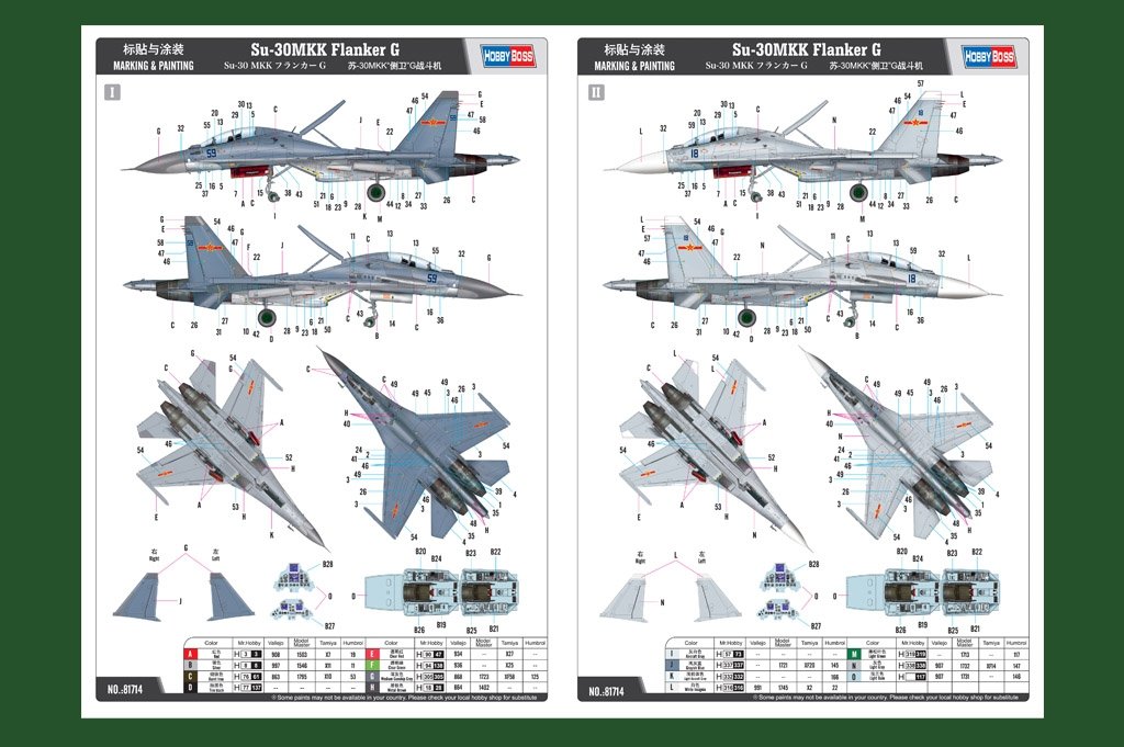 Hobby Boss 81714 Su-30MKK Flanker G 1/48 – imagen 3