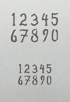 RT-Diorama 35608 Airbrush Stencil: Painted Numbers 1/35 – Bild 2