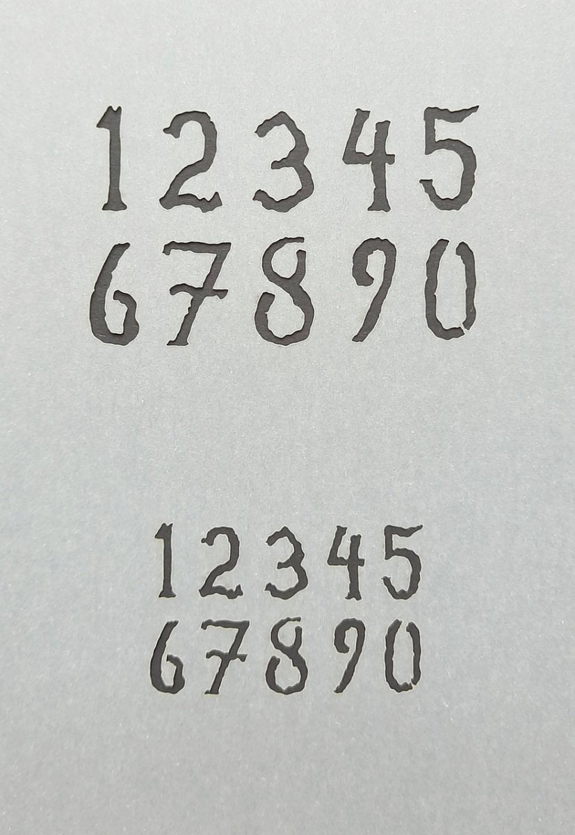 RT-Diorama 35608 Airbrush Stencil: Painted Numbers 1/35 – Bild 2