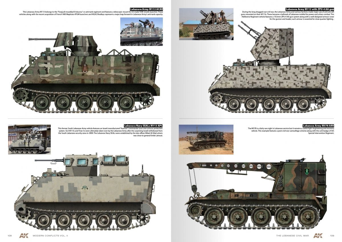 AK Interactive AK285 WARS IN LEBANON VOL. 2 – MODERN CONFLICTS PROFILE GUIDE VOL. II – Bild 7